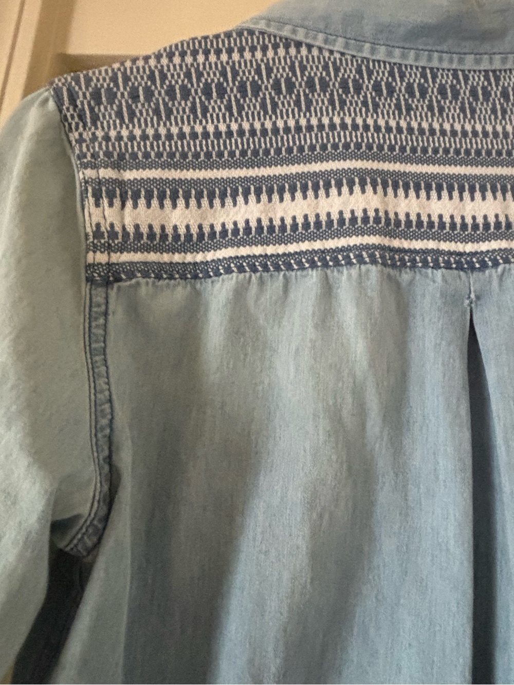 Roxy Light Blue western Denim Button-Down